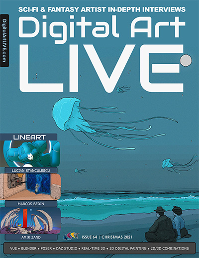 英国《Digital Art Live》科幻数字艺术杂志PDF电子版【2021年合集10期】