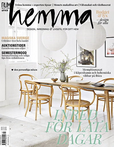 瑞典《RUM Hemma》北欧家居杂志PDF电子版【2020年合集3期】