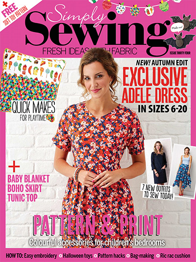 英国《Simply Sewing》缝纫杂志PDF电子版【2017年合集12期】