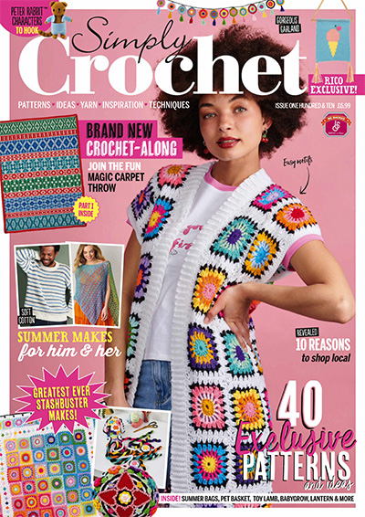 英国《Simply Crochet》钩针编织杂志PDF电子版【2021年合集12期】
