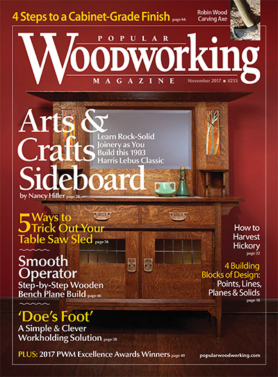 美国《Popular Woodworking》木工杂志PDF电子版【2017年合集7期】