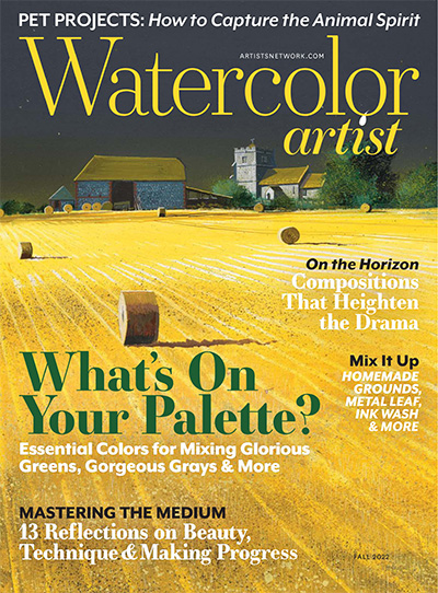 美国《Watercolor Artist》水彩画家杂志PDF电子版【2022年合集4期】