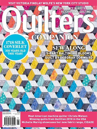 澳洲《Quilters Companion》绗缝杂志PDF电子版【2018年合集6期】