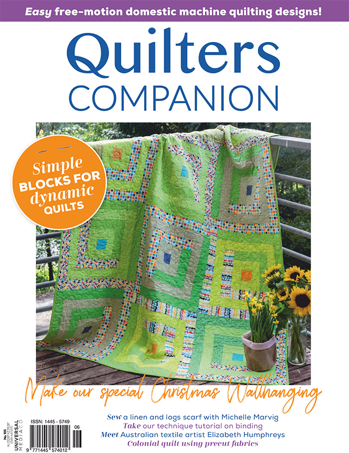 澳洲《Quilters Companion》绗缝杂志PDF电子版【2020年NO.105号刊免费下载阅读】