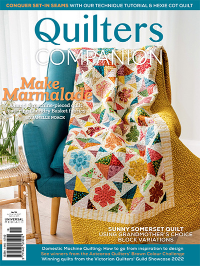澳洲《Quilters Companion》绗缝杂志PDF电子版【2022年合集6期】