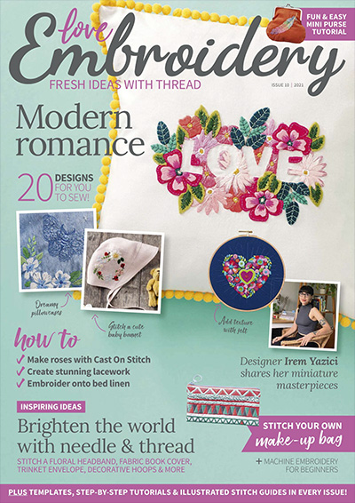 英国《Love Embroidery》刺绣杂志PDF电子版【2021年合集14期】