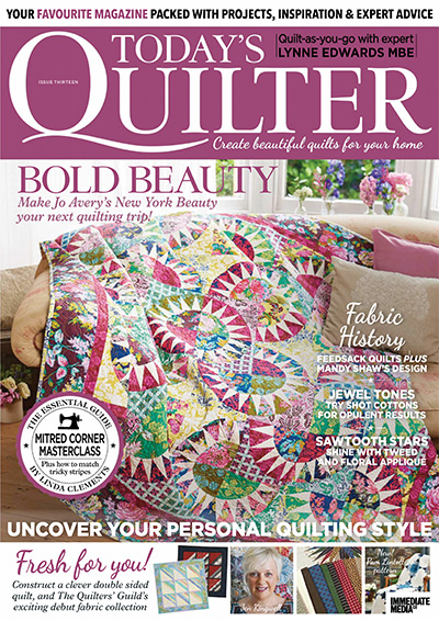 英国《Todays Quilter》传统绗缝杂志PDF电子版【2016年合集6期】