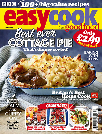 英国《BBC Easy Cook》实用美食杂志PDF电子版【2018年合集10期】