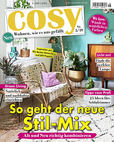德国《Cosy》清新家居杂志PDF电子版【2019年合集5期】