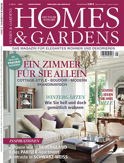 德国《Homes & Gardens》住宅花园杂志PDF电子版【2014年合集6期】