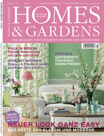 德国《Homes & Gardens》住宅花园杂志PDF电子版【2014年合集6期】