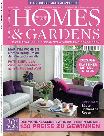 德国《Homes & Gardens》住宅花园杂志PDF电子版【2014年合集6期】