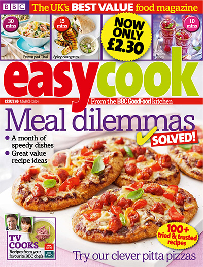 英国《BBC Easy Cook》实用美食杂志PDF电子版【2014年合集10期】