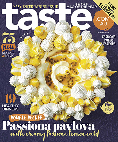 澳大利亚《Taste.com.au》美食生活杂志PDF电子版【2018年合集11期】